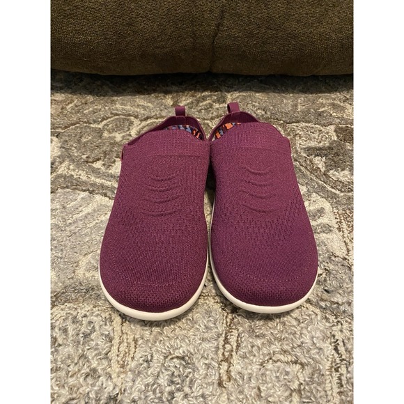 Revitalign Orthotic Mule Knit Shoes Sz 9D Memory Foam Purple Arch Support EUC - Picture 2 of 6